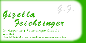 gizella feichtinger business card
